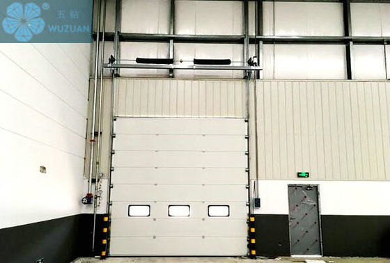 Sectional AC110V 0.376mm Steel Industrial Roll Up Doors