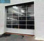 Organic Glass Panel Aluminium Alloy Frame Sectional Overhead Door